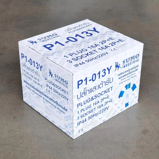 พาวเวอร์ปลั๊ก 2สาย 3ขา 16A รุ่น P1-013Y SUMO