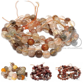 หิน ไหม5 สี 7-12มม. (Rutilated Quartz)