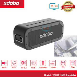 Xdobo Wake 1983 Plus Bluetooth 5.2 Speaker 80Watt ลำโพงบลูทูธเบสหนัก