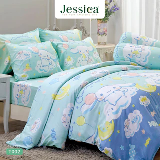 Jessica Tencel T002 ชุดเครื่องนอน ผ้าปูที่นอน ผ้าห่มนวม เจสสิก้า ลายลิขสิทธิ์แท้ซานริโอ Sanrio Cinnamoroll ชินนามอนโรล