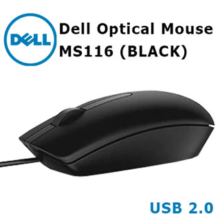 Mouse Dell Optical Mouse- MS116 (BLACK)