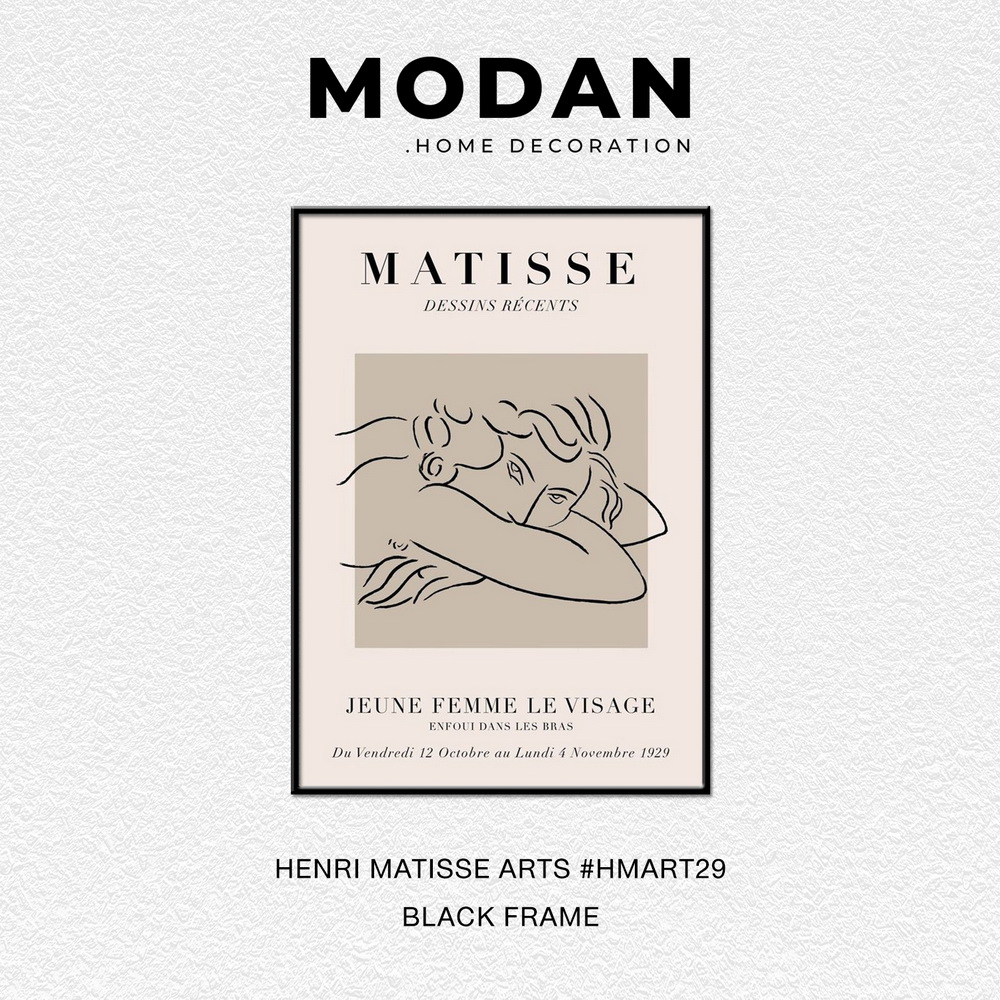⚡ พร้อมจำหน่าย ⚡ MODAN ภาพตกแต่งบ้านสไตล์โมเดิร์น HENRI MATISSE ART รหัส HMART29