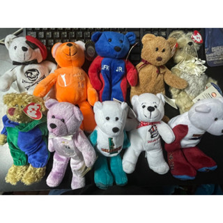 ตุ๊กตาหมี TY / Russ / หมีวินเทจ ถุง3/6 ขนาดสูง 7-8นิ้วมือ2 สภาพสะสม มีป้ายไม่ป้าย ขนาดสูง20cm ถุง3/6