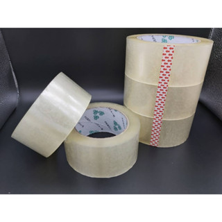 แพ็ค6ม้วน เทปใสสำหรับแพ็คสินค้า หน้ากว้าง 50มม. ยาว 100หลา OPP Packing Tape