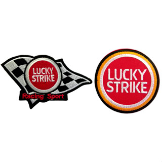 ตัวรีดติดเสื้อ Lucky Strike อาร์มรีด อาร์มปัก ตกแต่งเสื้อผ้า หมวก กระเป๋า แจ๊คเก็ตยีนส์ Hipster Embroidered Iron On Sew