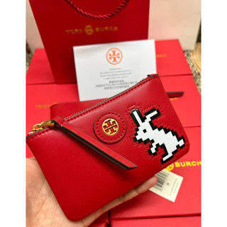 Tory Burch Luna year rabbit coin pouch ((143234)