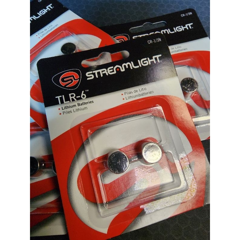 ถ่าน​ CR​ 1/3N​ (ล๊อตผลิตใหม่)​ Streamlight TLR 6 Rail Mount Replacement CR 1/3N Lithium Battery 2/P