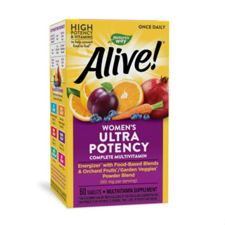 Natures Way Alive! Once Daily Womens Ultra Potency Complete Multivitamin 60 Tablets