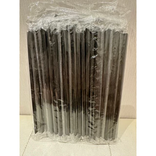หลอดตรงปลายแหลม 8 มิล หุ้มฟิล์ม 100 เส้น จากร้านหลอดงอ ตราแมว ค่ะ ดูดไข่มุกไม่ได้ค่ะ ยาว 21 เซ็น