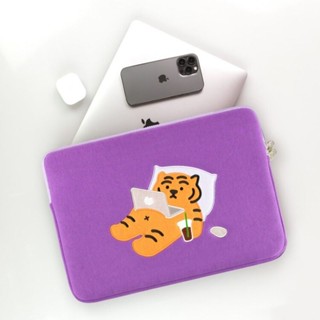 🐯🐯 Stay Home Tiger Muzik Tiger Laptop iPad Pouch กระเป๋าใส่ iPad ขนาด  9.7 ~ 11"/ 12 ~ 14 inch [36 x 27cm] cm ลายเสือ💜💜