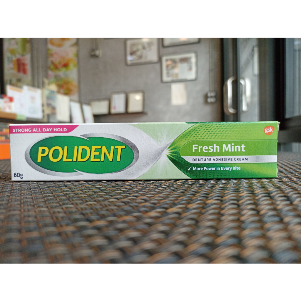Polident โพลิเดนท์ ครีมติดฟันปลอม 60 กรัม (กลิ่นมินต์)