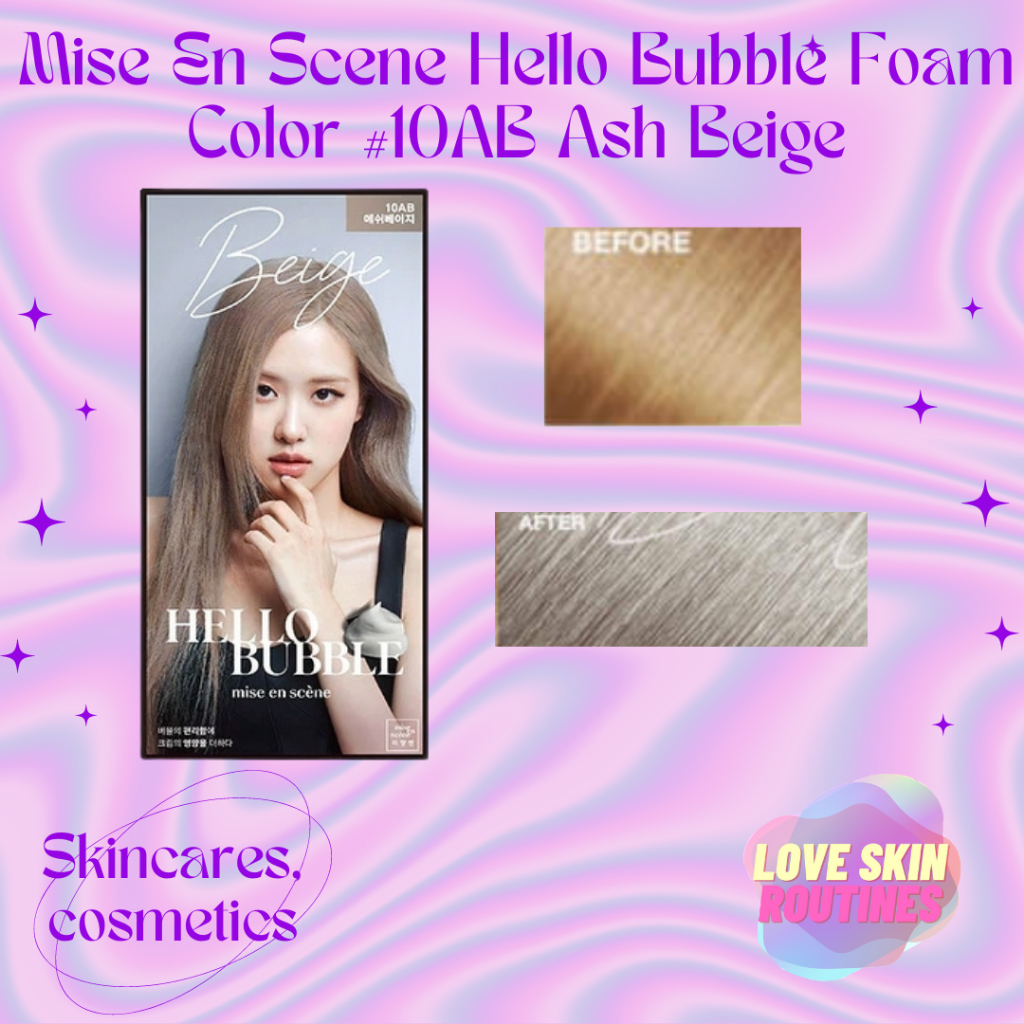 Mise En Scene Hello Bubble Foam Color #10AB Ash Beige