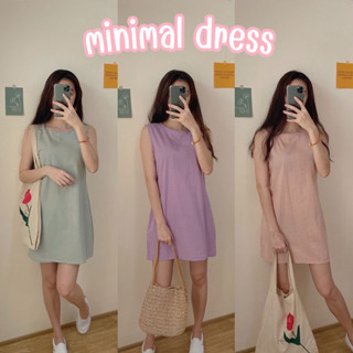 D031 : BA Minimal Dress มินิเดรสคอกลมแขนกุด