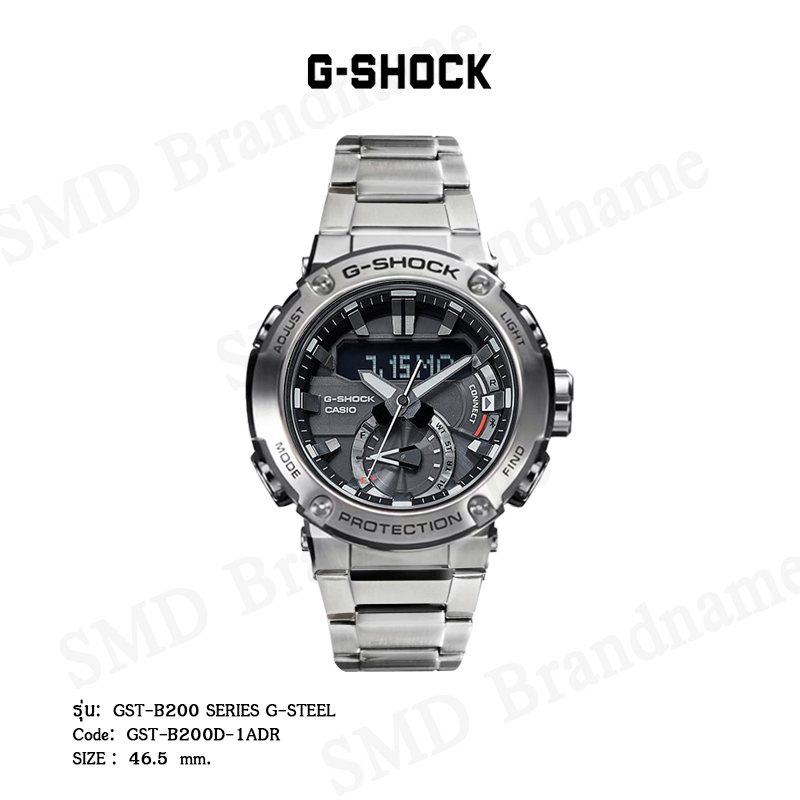 CASIO G-SHOCK นาฬิกาข้อมือ รุ่น  GST-B200 SERIES G-STEEL Code: GST-B200D-1ADR