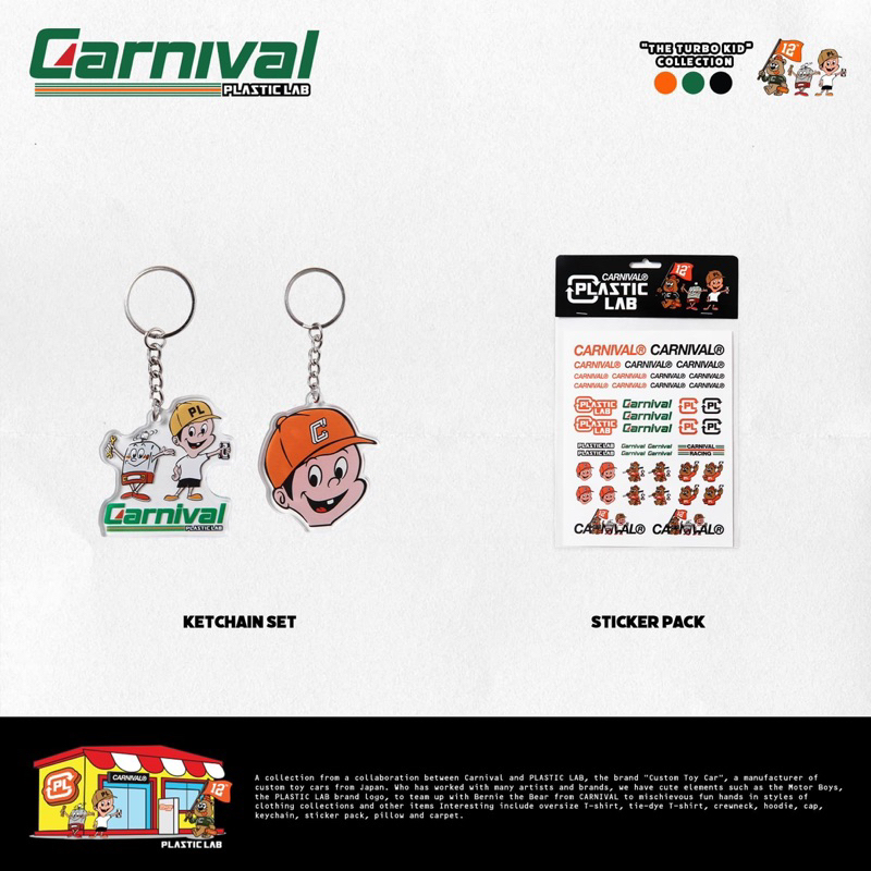 STICKER CARNIVAL X PLASTIC LAB & KEYCHAIN