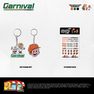 STICKER CARNIVAL X PLASTIC LAB &amp; KEYCHAIN