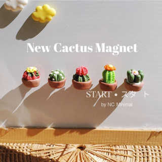 START • スタ−ト 🌵New Cactus Magnet🌵 พร้อมส่ง แม่เหล็กติดตู้เย็น รูปแคคตัส ติดตู้เย็น ติดบอร์ด มี 5 แบบให้เลือก ของขวัญ