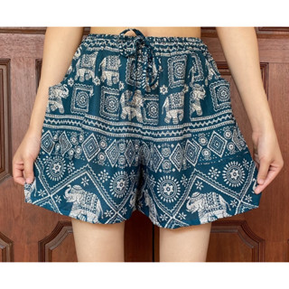 Elephant pants Thai pants Shorts Short Pant Elephant pant Elephant short กางเกงขาสั้น กางเกงลายช้าง