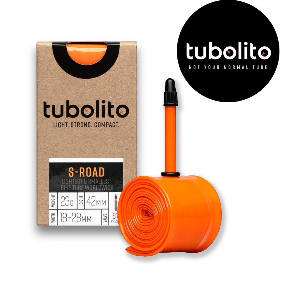 [Clearance sale] ยางในเบา ยางในเสือหมอบ Tubolito Tubes 700C 18-28 ยางในจักรยานเสือหมอบ ยางส้ม น้ำหนั