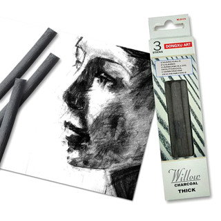 DONGXU ART Willow and Vine Charcoal Stick 3-5 sticks ชาร์โคลแท่งวาดภาพ