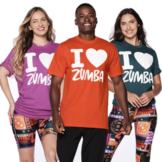 I Love Zumba Tee 2.0 - One Size (เสื้อยืดฟรีไซส์ออกกำลังกายซุมบ้า)