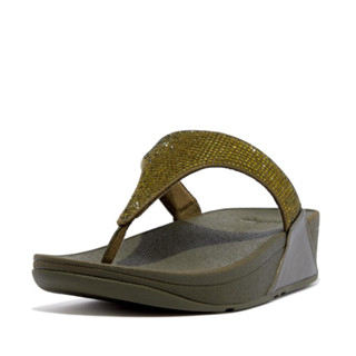 FITFLOP Womens LULU Crystal Toe-Post Sandals รุ่นฮิต รองเท้าแตะ ฟิตฟลอป ผู้หญิง แท้ EC5