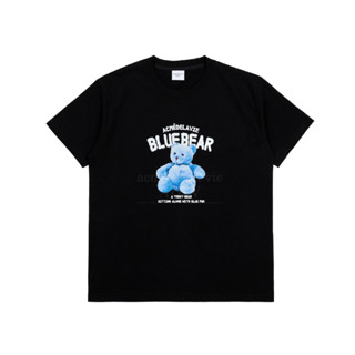 acmé de la vie BLUE TEDDY BEAR Short Sleeve T-Shirt (BLACK)