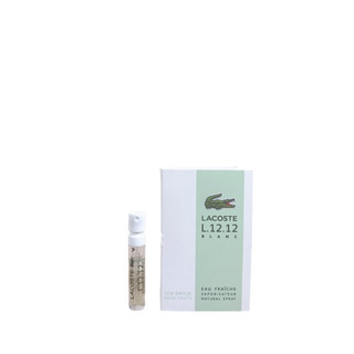 Lacoste L.12.12  Blanc EDT 1.2 ml (ผลิต 10/2021) ของเเท้💯% หัวสเปรย์ ไม่เต็มขวดแก้ว