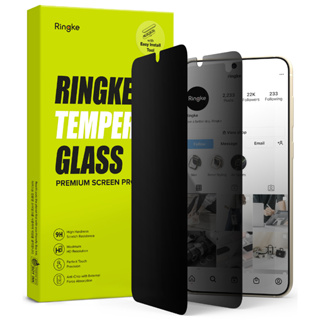 Ringke Privacy Glass สำหรับ Galaxy S23 Plus S23 ฟิล์มปกป้องหน้าจอ แบบใส ของแท้จากเกาหลี
