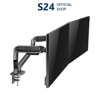 Mountain ขาตั้งจอ ขาตั้งจอคอม ขาตั้งจอมอนิเตอร์ 2 จอ แบบสปริง Spring Assisted Ergonomic Monitor Arm รุ่น MO63/BK-2M