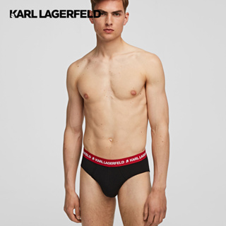 KARL LAGERFELD - LOGO BRIEFS 3-PACK MULTIBAND 220M2111 กางเกงชั้นในชาย