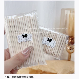 *รุ่นใหม่สติ๊กเกอร์โบว์*ไม้ส้มทำเล็บแบบสั้น แบบยาว ไม้ส้มดันหนัง ปาดขอบเล็บ 50 แท่ง