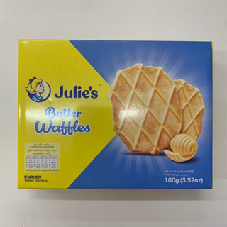 Julie’s Butter Waffles วาฟเฟิลบางกรอบหอมเนย100กรัม อร่อยมากจ้า