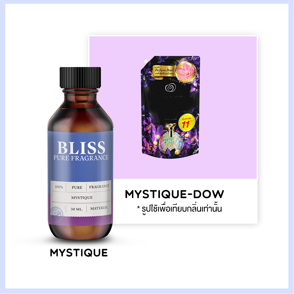 หัวน้ำหอม กลิ่น น้ำยาปรับผ้านุ่ม MYSTIQUE ขนาด 30 ml - 120 ml BLISS