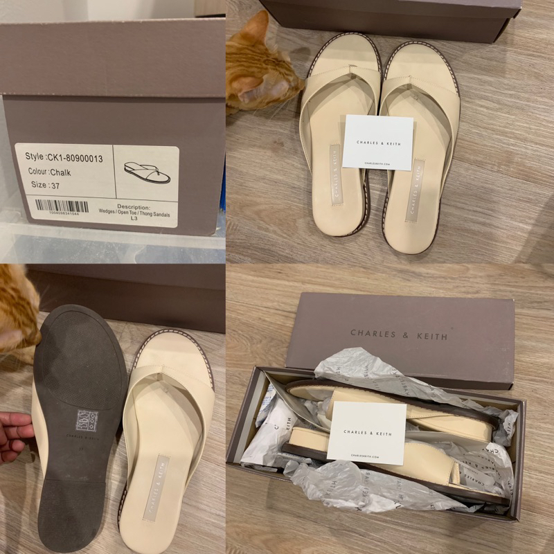 รองเท้าcharles & keith.size37ใหม่มากสวยมากแท้100%อปก ครบ
