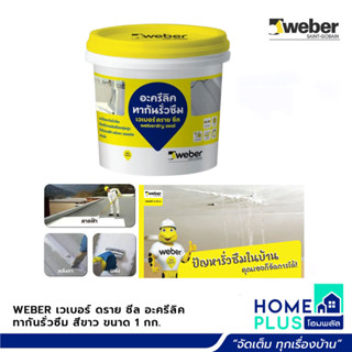 WEBER เวเบอร์ ดราย ชีล อะครีลิค ทากันรั่วซึม (สีขาว) 1กก.