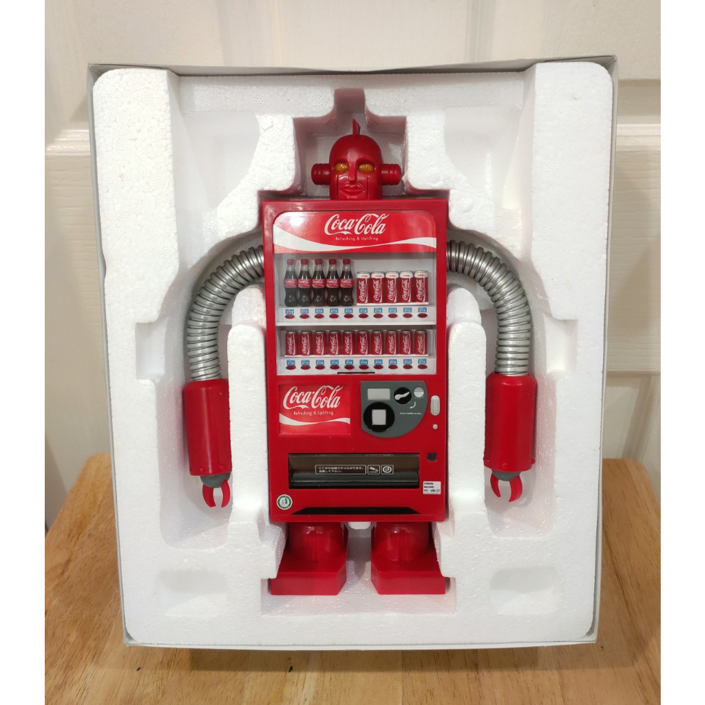 Coca Cola Bending Machine Red Vending Machine Type Robot Piggy Bank 1/8 ...