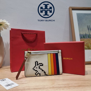 TORY BURCH RAINBOW TOP ZIP CRAD CASE