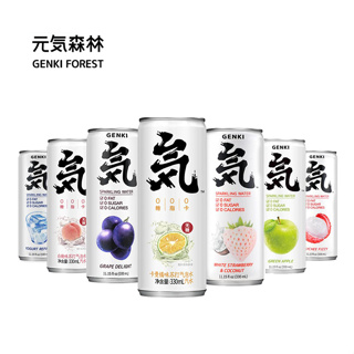 โซดากลิ่นผลไม้ ไร้น้ำตาล 0Cal เครื่องดื่มญี่ปุ่น นํ้าผลไม้ น้ําผลไม้ genki โซดาผลไม้ เครื่องดื่ม น้ําอัดลม