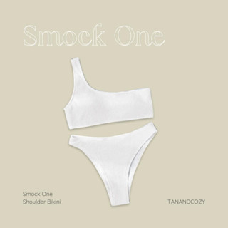 tanandcozy - Smock One Bikini บิกินี่ผ้าสมอคไหล่เดียว