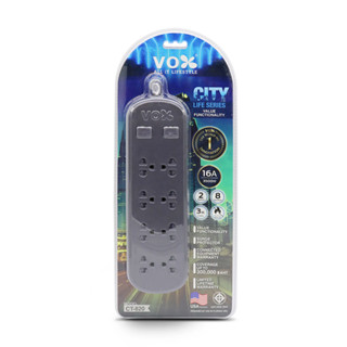 รางปลั๊กไฟ Vox City Life Series Value : CT-820 (3 เมตร)