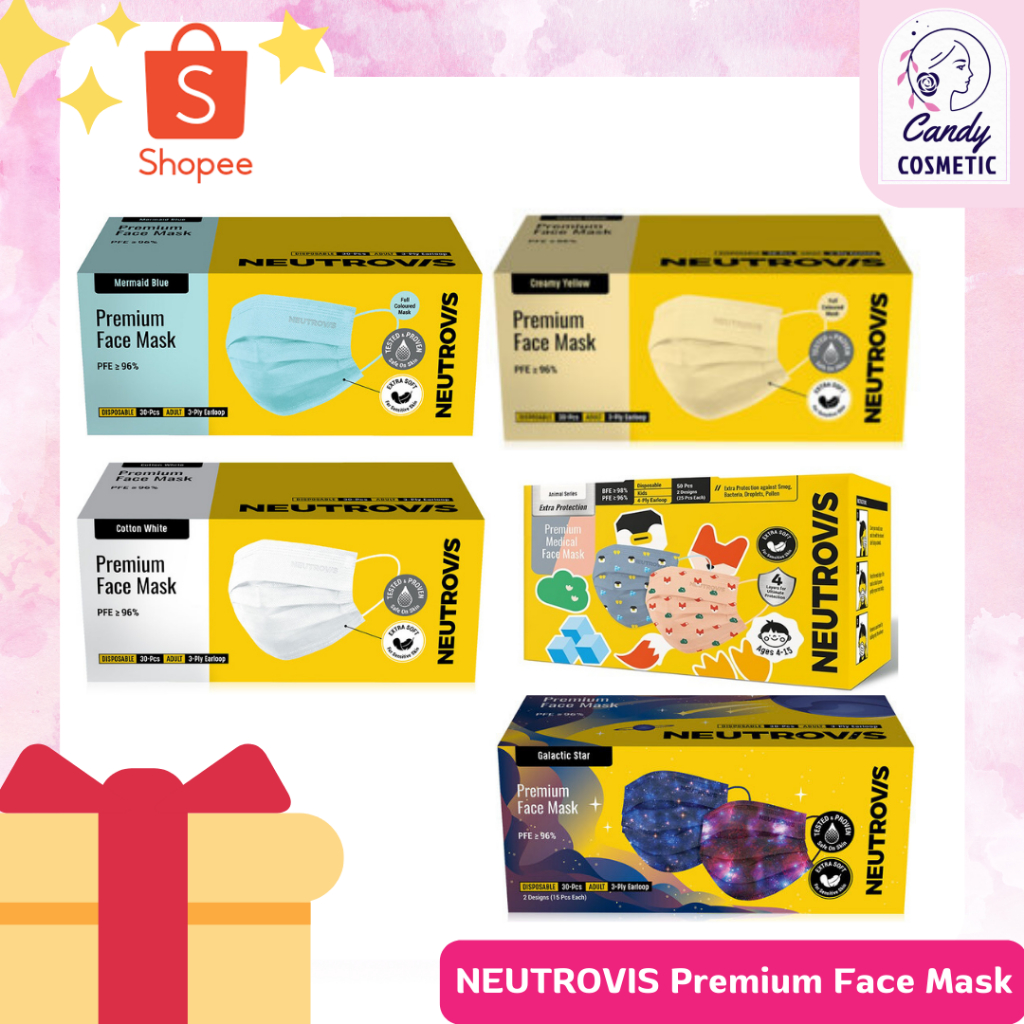 [พร้อมส่ง-ขายส่ง-ส่งไว]NEUTROVIS Premium Face Mask ปกป้องเหนือระดับที่คุณไว้วางใจกับหน้ากากอนามัยพรี