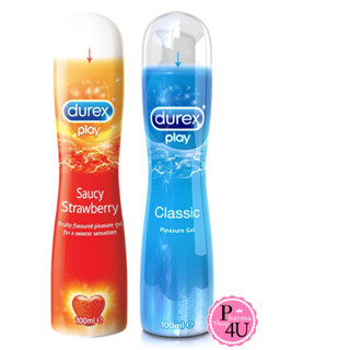 พร้อมส่ง ปิดชื่อ Durex Play Classic/STRAWBERRY เจลหล่อลื่น ดูเร็กซ์ เพลย์ คลาสสิค 100มล.