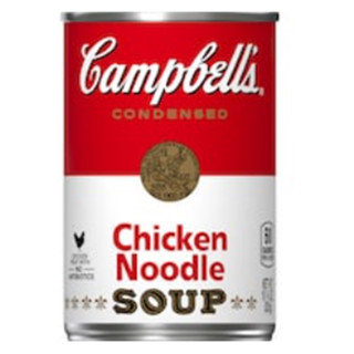 Campbells Chicken Noodle Soup 305g.แคมป์เบลล์ซุปบะหมี่น้ำซุปไก่ 305กรัม อาหารสำเร็จรูป อาหารกระป๋อง พร้อมทาน