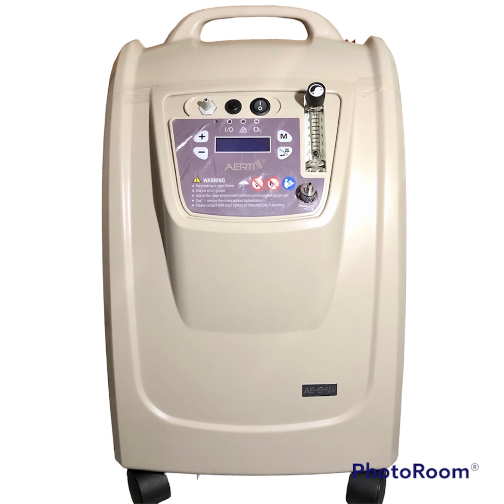 เครื่องผลิตออกซิเจน Aerti 10ลิตร รุ่น AE-8-NW เสียงเงียบ พ่นละอองยาได้ มีของแถมครบ ประกัน1ปี Oxygen 