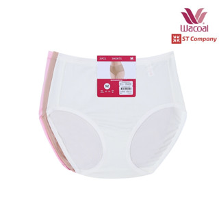 Wacoal Panty กางเกงใน ทรงเต็มตัว ขอบเรียบ (3 ชิ้น ชมพู เนื้อ ครีม) WU4M30 วาโก้ กางเกงในวาโก้ เต็มตัว กางเกงในผู้หญิง