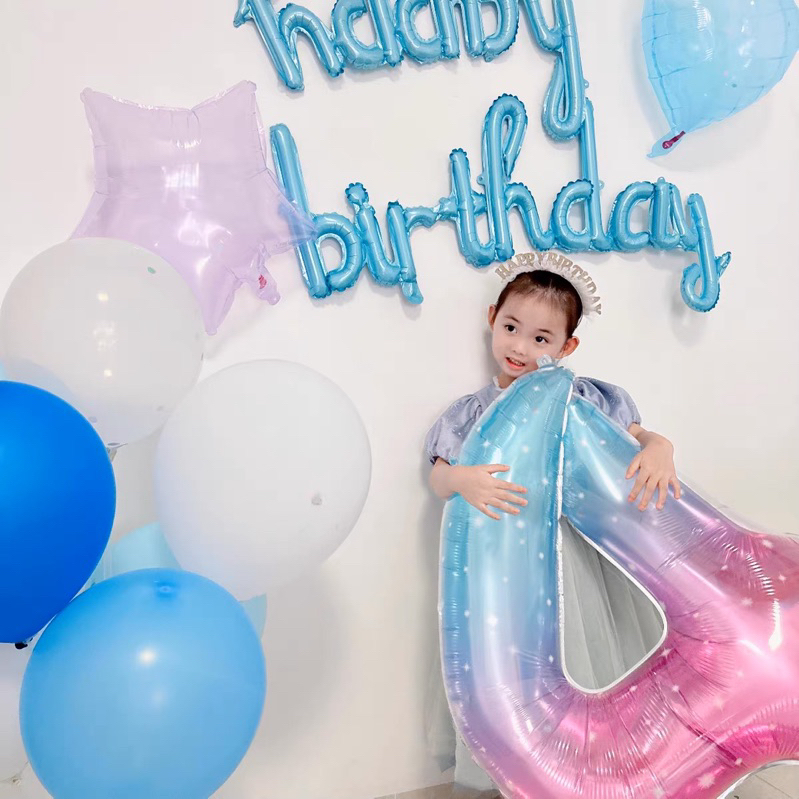 ลูกโป่งตัวอักษร HBD ตัวเขียน ลูกโป่งวันเกิด หลายสี ร้านไทย สินค้าพร้อมส่ง - รูปที่ 7