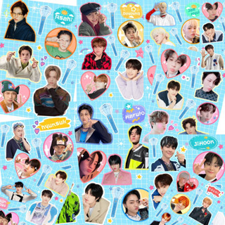 (ขั้นต่ำ4ใบคละได้ทั้งร้าน)สติ๊กเกอร์treasure sticker fan club treasure💎ไม่ไดคัท ขนาดa6