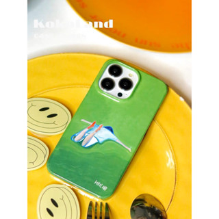 Kokoland alone phone case เคสไอโฟนลายคนนอนบนทุ่งหญ้า