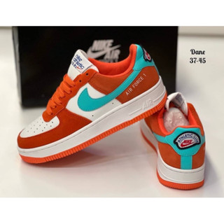 Nike Air Force 1 07 LV8 Athletic Club (size37-45) Orange x T/blue